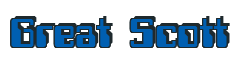 Rendering "Great Scott" using Computer Font
