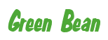 Rendering "Green Bean" using Big Nib