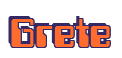 Rendering "Grete" using Computer Font