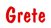 Rendering "Grete" using Dom Casual