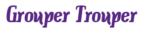 Rendering "Grouper Trouper" using Color Bar