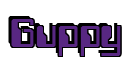 Rendering "Guppy" using Computer Font