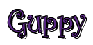 Rendering "Guppy" using Curlz