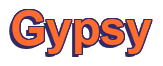 Rendering "Gypsy" using Arial Bold