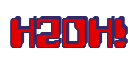 Rendering "H2OH!" using Computer Font