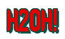 Rendering "H2OH!" using Callimarker