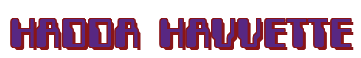 Rendering "HADDA HAVVETTE" using Computer Font