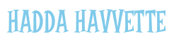 Rendering "HADDA HAVVETTE" using Cooper Latin