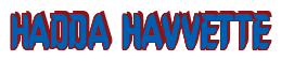 Rendering "HADDA HAVVETTE" using Callimarker