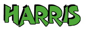 Rendering "HARRIS" using Crane