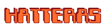 Rendering "HATTERAS" using Computer Font