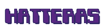 Rendering "HATTERAS" using Computer Font
