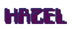 Rendering "HAZEL" using Computer Font