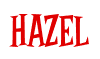 Rendering "HAZEL" using Cooper Latin