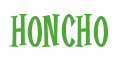 Rendering "HONCHO" using Cooper Latin