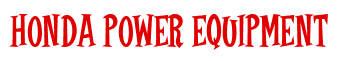 Rendering "HONDA POWER EQUIPMENT" using Cooper Latin