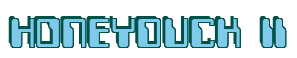 Rendering "HONEYDUCK II" using Computer Font