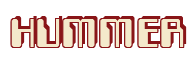 Rendering "HUMMER" using Computer Font