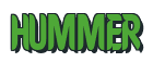 Rendering "HUMMER" using Callimarker