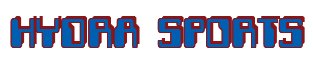 Rendering "HYDRA SPORTS" using Computer Font