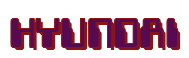 Rendering "HYUNDAI" using Computer Font