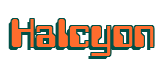 Rendering "Halcyon" using Computer Font