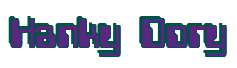 Rendering "Hanky Dory" using Computer Font