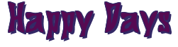 Rendering "Happy Days" using Bigdaddy