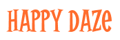 Rendering "Happy Daze" using Cooper Latin