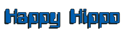 Rendering "Happy Hippo" using Computer Font