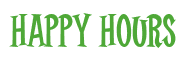 Rendering "Happy Hours" using Cooper Latin