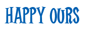 Rendering "Happy Ours" using Cooper Latin