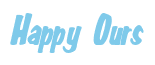 Rendering "Happy Ours" using Big Nib