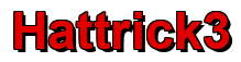 Rendering "Hattrick3" using Arial Bold
