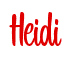 Rendering "Heidi" using Bean Sprout