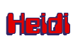 Rendering "Heidi" using Computer Font