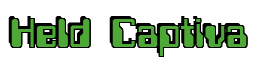 Rendering "Held Captiva" using Computer Font