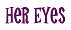 Rendering "Her Eyes" using Cooper Latin