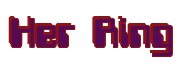 Rendering "Her Ring" using Computer Font