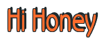Rendering "Hi Honey" using Beagle