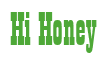 Rendering "Hi Honey" using Bill Board