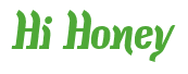Rendering "Hi Honey" using Color Bar