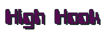 Rendering "High Hook" using Computer Font