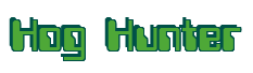 Rendering "Hog Hunter" using Computer Font