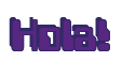 Rendering "Hola!" using Computer Font