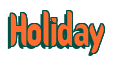 Rendering "Holiday" using Callimarker