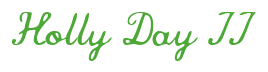 Rendering "Holly Day II" using Commercial Script