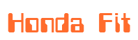 Rendering "Honda Fit" using Computer Font