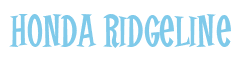 Rendering "Honda Ridgeline" using Cooper Latin