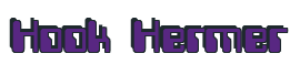 Rendering "Hook Hermer" using Computer Font